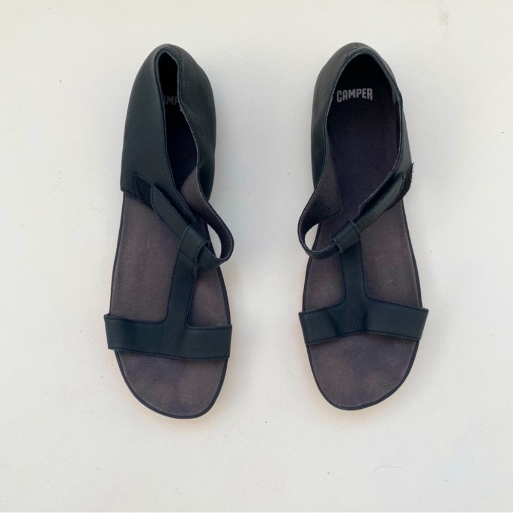 Camper Leather T-Strap Gladiator Sandal